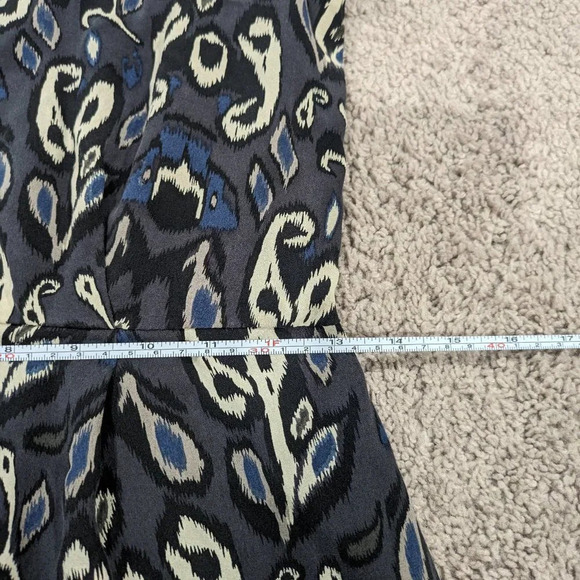 Rag and Bone 100% Silk Grey pattern mini dress ASO Cameron Diaz Size 0 - Picture 8 of 10